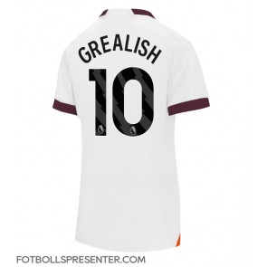 Manchester City Jack Grealish #10 Borta Matchtröja Dam 2023-24 Kortärmad